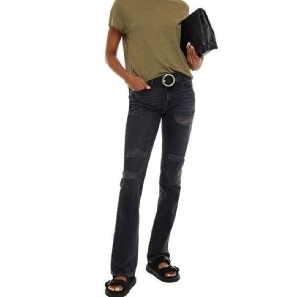 FRAME Le Boot distressed high-rise bootcut jeans | size 29